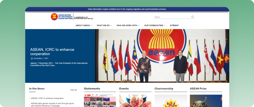 ASEAN Secretariat Website